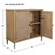 Coast Soft Oak and Natural 2 Door Accent Cabinet