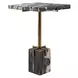 Kingsley Gray and Gold Square Accent Table