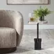 Kingsley Gray and Gold Square Accent Table