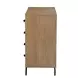 Prescott Warm Natural and Bronze 4 Drawer Accent Chest