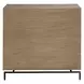 Prescott Warm Natural and Bronze 4 Drawer Accent Chest