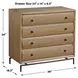 Prescott Warm Natural and Bronze 4 Drawer Accent Chest