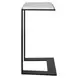 Belmont Black and White Rectangular Marble Top Accent Table