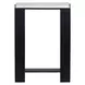 Belmont Black and White Rectangular Marble Top Accent Table