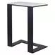 Belmont Black and White Rectangular Marble Top Accent Table