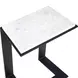 Belmont Black and White Rectangular Marble Top Accent Table