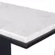 Belmont Black and White Rectangular Marble Top Accent Table