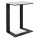 Belmont Black and White Rectangular Marble Top Accent Table
