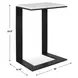 Belmont Black and White Rectangular Marble Top Accent Table
