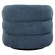 Kingsley Blueberry Upholstered Swivel Barrel Chair