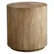 Langston Natural Oatmeal Round Side Table