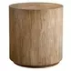 Langston Natural Oatmeal Round Side Table