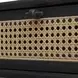 Oakley Matte Black and Brown Rectangular Side Table