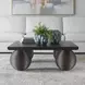 Grafton Distressed Black Rectangular Coffee Table