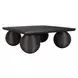 Grafton Distressed Black Rectangular Coffee Table