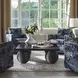 Grafton Distressed Black Rectangular Coffee Table