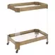 Giselle Bronze Bar Cart