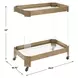 Giselle Bronze Bar Cart