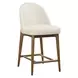 Arlington Rich Ecru Upholstered Counter Height Stool
