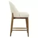 Arlington Rich Ecru Upholstered Counter Height Stool