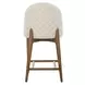 Arlington Rich Ecru Upholstered Counter Height Stool