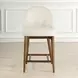 Arlington Rich Ecru Upholstered Counter Height Stool