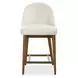 Arlington Rich Ecru Upholstered Counter Height Stool