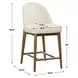 Arlington Rich Ecru Upholstered Counter Height Stool