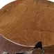 Oakley Natural Teak and Silver Accent Stool