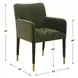 Oakley Moss Upholstered Dining Arm Chair