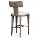 Fairmont Oyster White Upholstered Outdoor Bar Stool