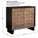 Somerset Brown and Black 2 Door Accent Cabinet