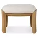 Port Texture White Upholstered Small Accent Bench