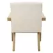 Hamilton White Upholstered Dining Arm Chair