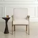 Hamilton White Upholstered Dining Arm Chair