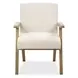 Hamilton White Upholstered Dining Arm Chair