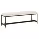 Riverton Off White Upholstered Accent Bench