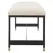 Riverton Off White Upholstered Accent Bench