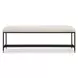 Riverton Off White Upholstered Accent Bench