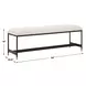 Riverton Off White Upholstered Accent Bench