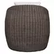 Belmont Oyster White and Mocha Upholstered Outdoor Lounge Chair