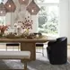 Hamilton Brown 120" Extendable Rectangular Dining Table