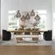 Hamilton Brown 120" Extendable Rectangular Dining Table