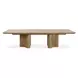 Hamilton Brown 120" Extendable Rectangular Dining Table