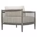 Grafton Oyster White Upholstered Outdoor Lounge Chair