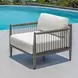 Grafton Oyster White Upholstered Outdoor Lounge Chair