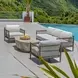 Grafton Oyster White Upholstered Outdoor Lounge Chair
