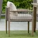 Borneo Oyster White Upholstered Outdoor Dining Chair