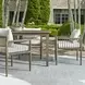 Borneo Oyster White Upholstered Outdoor Dining Chair