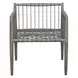 Borneo Oyster White Upholstered Outdoor Dining Chair